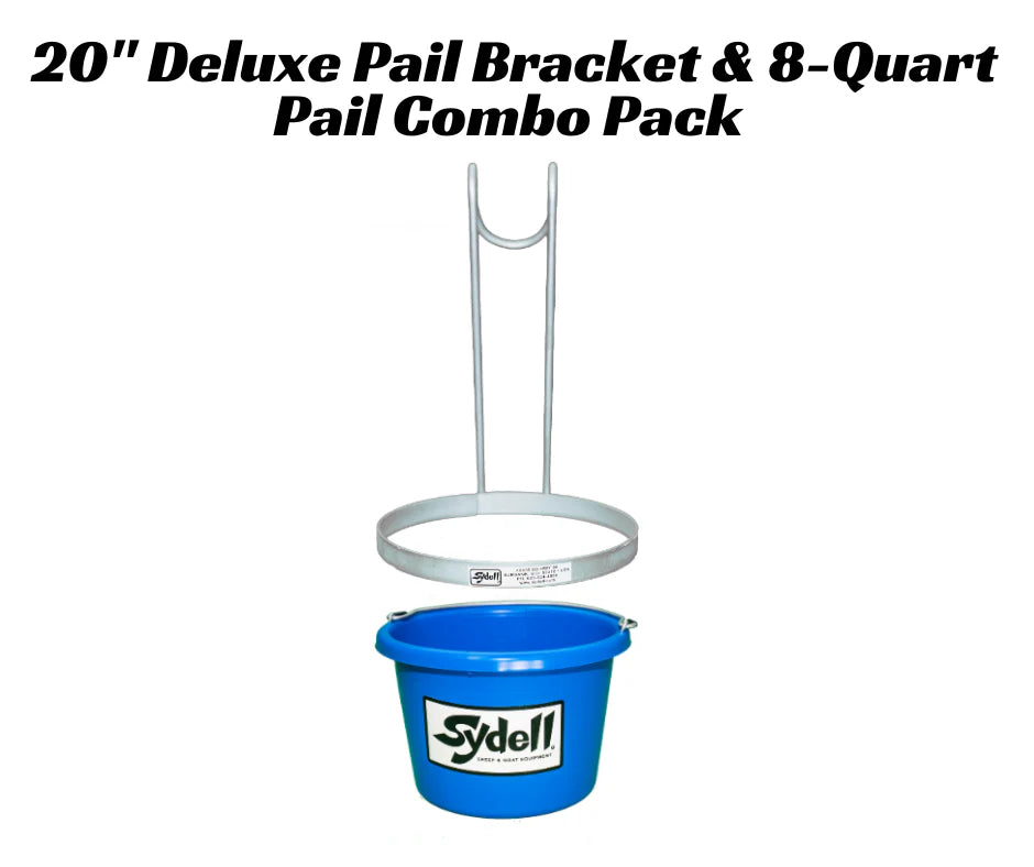 Sydell Deluxe Pail Bracket & 8-Quart Pail – Choose 12" (236), 20" (237), or 28" (238) Height