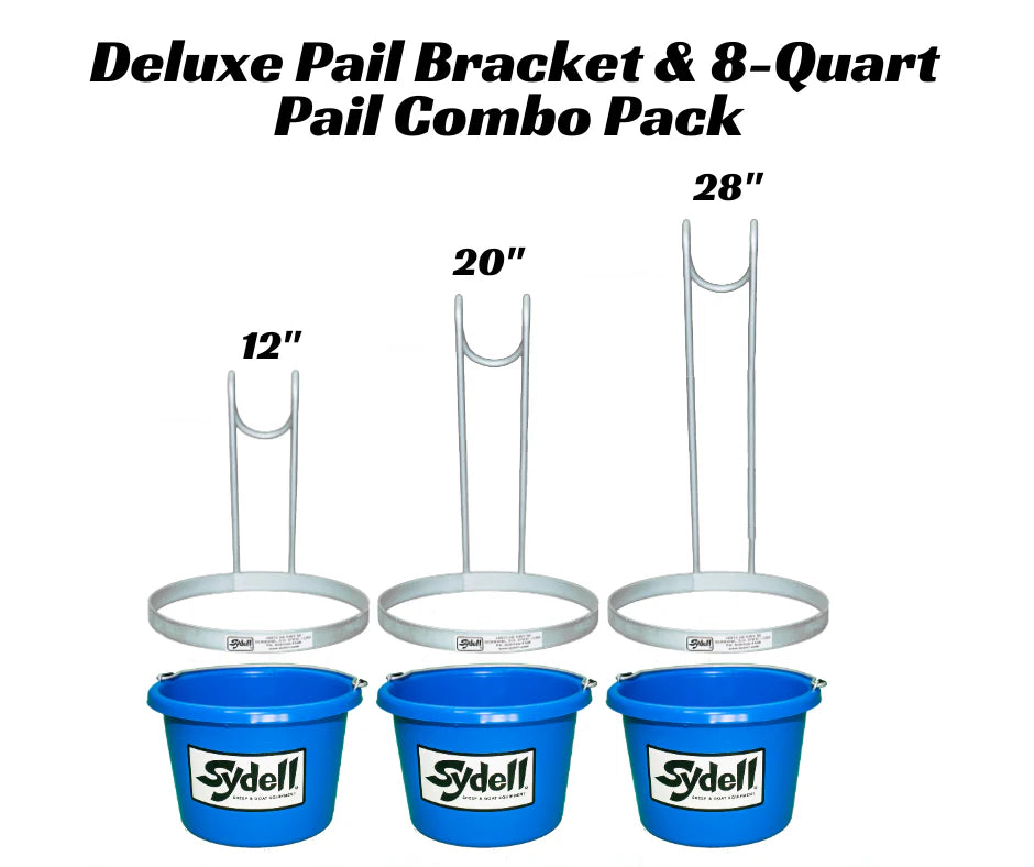 Sydell Deluxe Pail Bracket & 8-Quart Pail – Choose 12" (236), 20" (237), or 28" (238) Height
