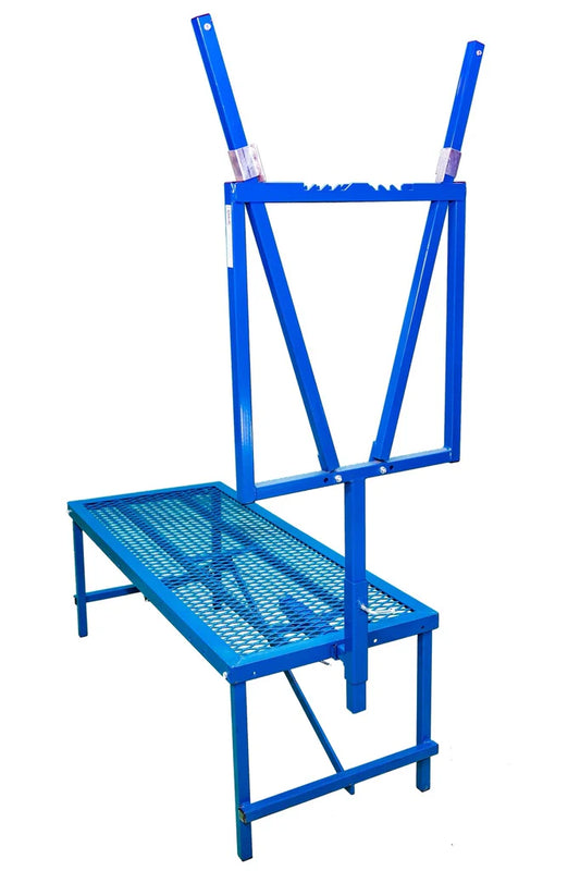 Horned Stock Stanchion w/Fold-Up Stand (737A)