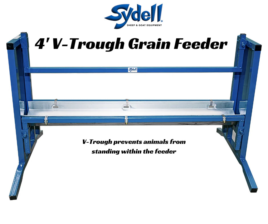 Trough Grain Feeder, V Shaped Trough, Bunk Feeder (0852V-4)