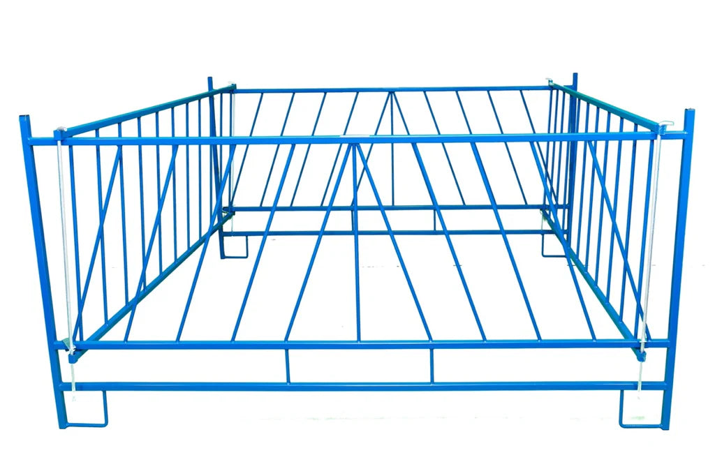 90" x 85" x 48" Collapsible Round Bale Feeder - Vertical/Diagonal Manger (885)