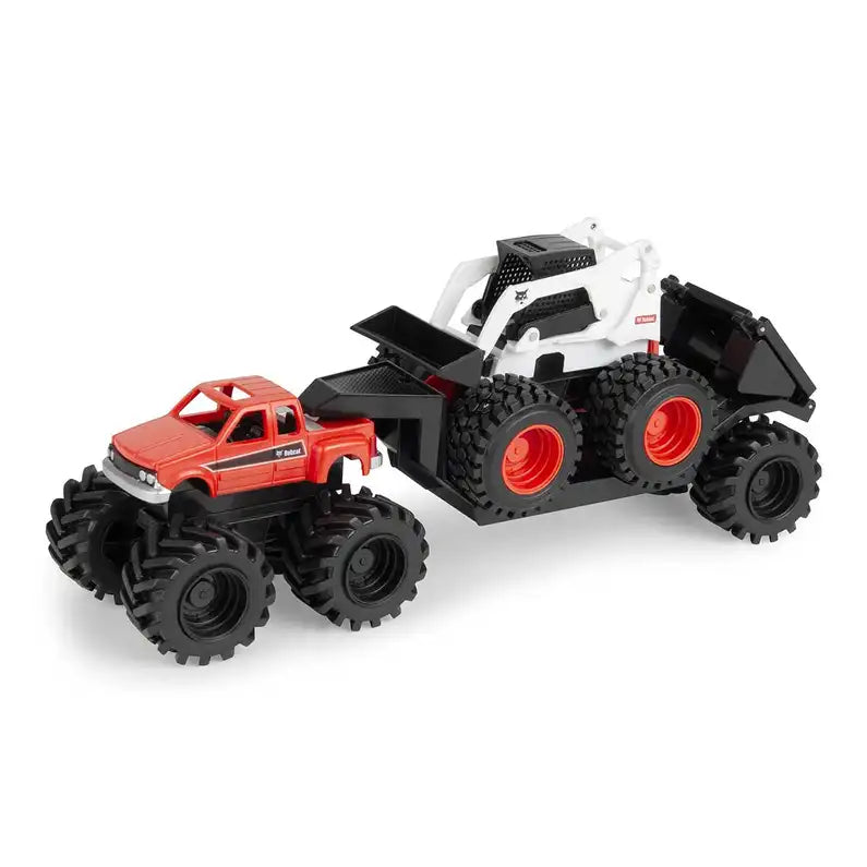 Bobcat Pickup, Trailer & Loader Set with Monster Treads