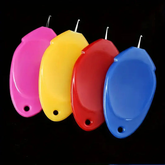 Colorful Plastic Thumb Needle Threader DIY Cross Stitch Tool