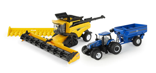 1/64 New Holland Combine Playset & Grain Cart