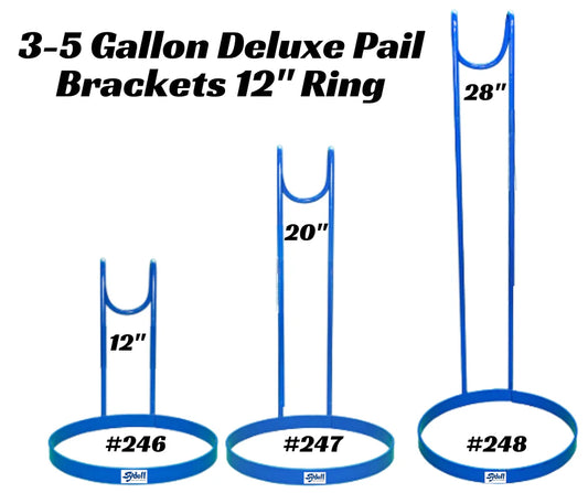 Pail Brackets 12" Ring holds most 3-5 Gallon available heights 12"(246), 20" (247), 28" (248)
