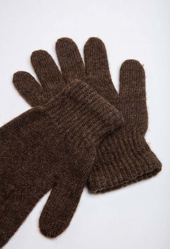 Brown Yak Wool Adult’s Gloves