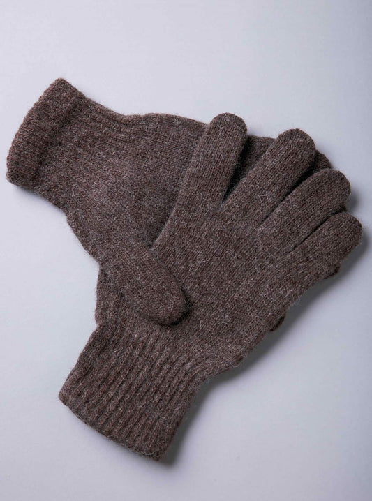 Brown Yak Wool Adult’s Gloves
