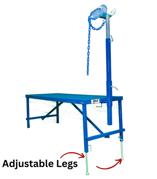Fold-Up Fitting Stand with Adjustable Front Legs (704)