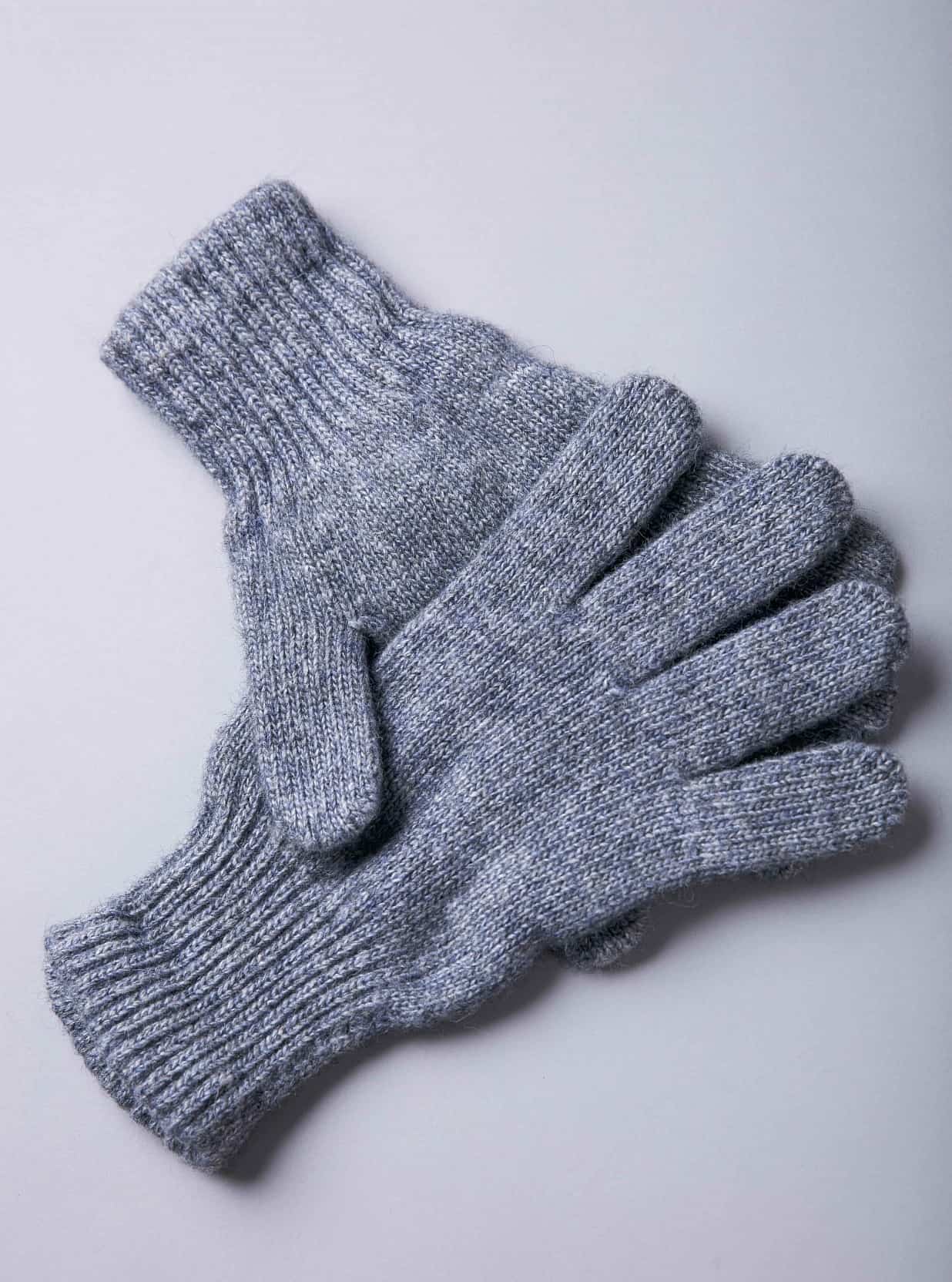 Grey Yak Wool Adult’s Gloves