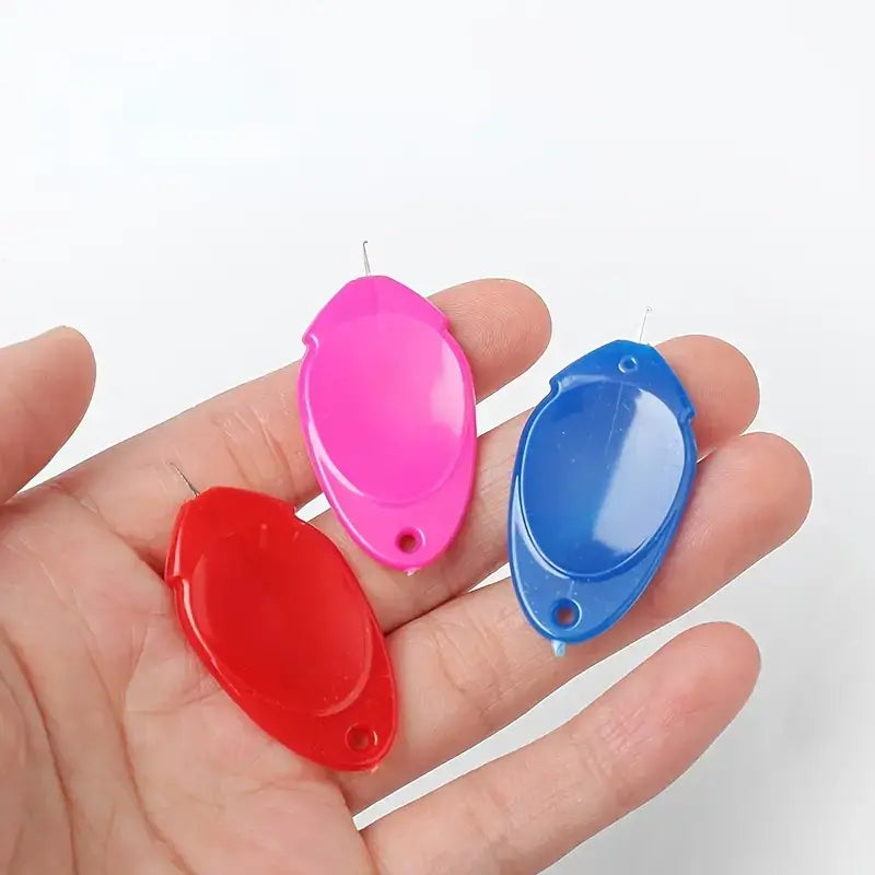 Colorful Plastic Thumb Needle Threader DIY Cross Stitch Tool