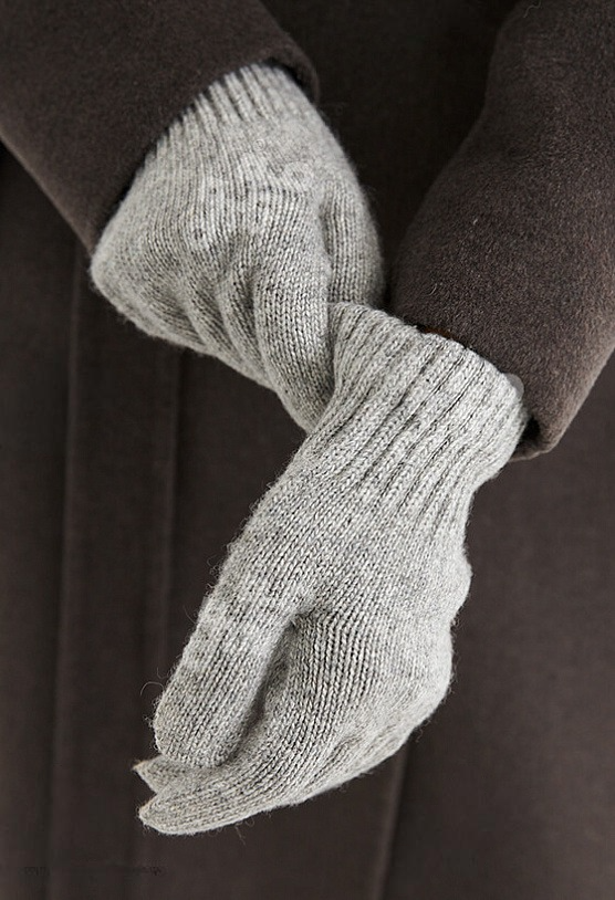 Grey Yak Wool Adult’s Gloves