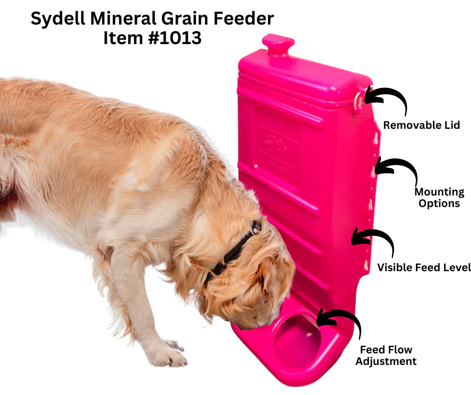 Pink 25lb Mineral & Grain Feeder #1012