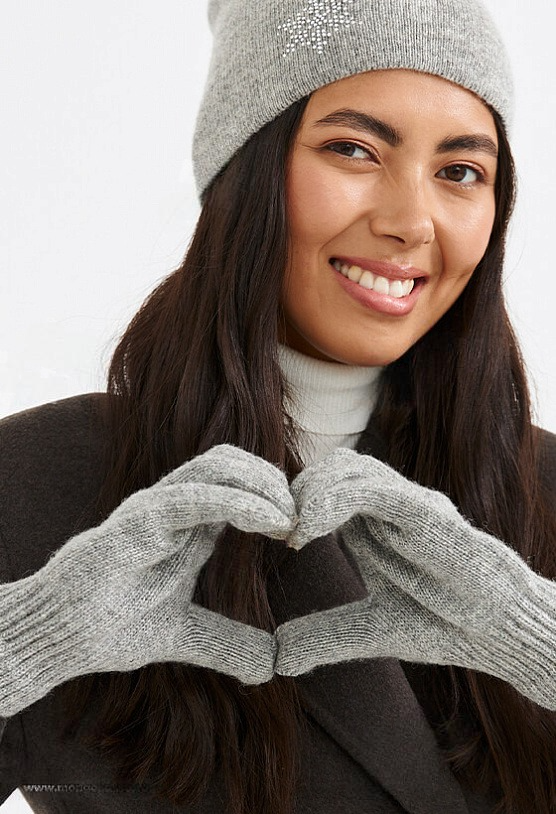 Grey Yak Wool Adult’s Gloves