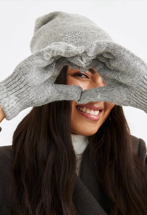 Grey Yak Wool Adult’s Gloves