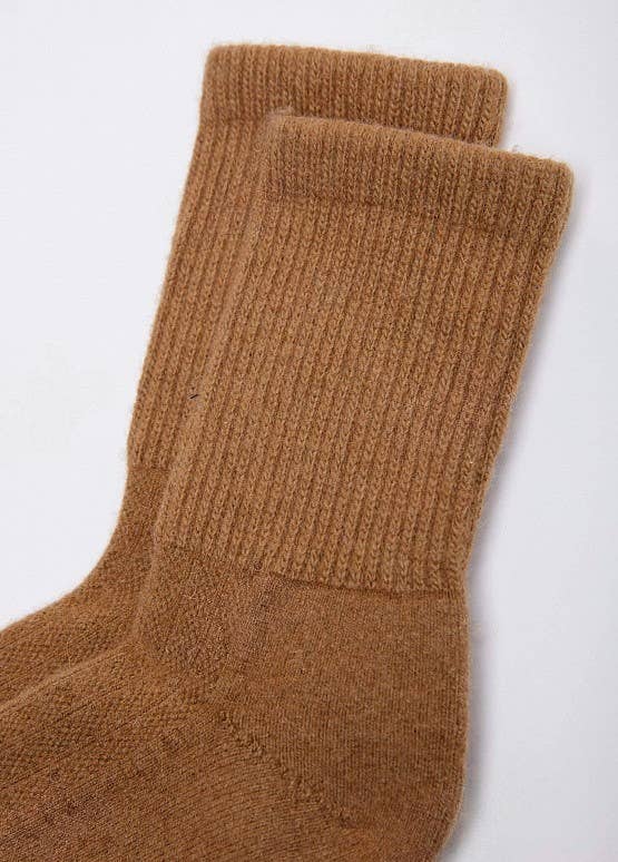 Brown Camel Wool Socks